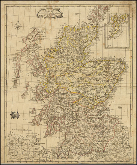 89-Scotland Map By Leonhard Euler