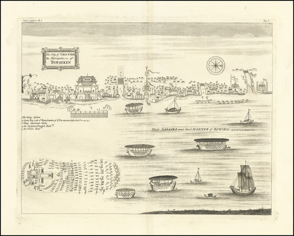 43-Thailand, Cambodia, Vietnam Map By John Churchill