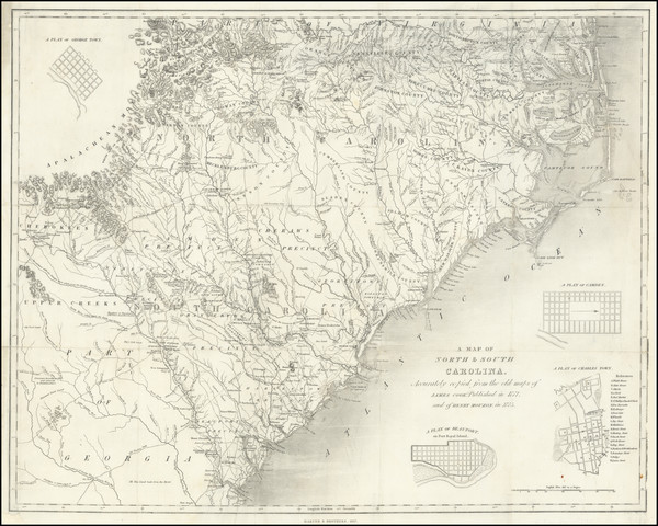 54-North Carolina and South Carolina Map By Harper & Brothers