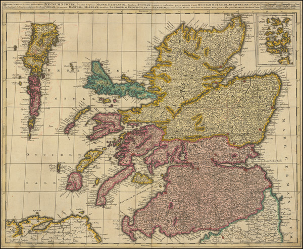 5-Scotland Map By Gerard & Leonard Valk