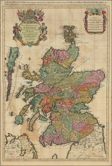 38-Scotland Map By Alexis-Hubert Jaillot