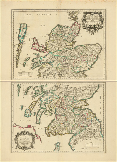 14-Scotland Map By Nicolas Sanson