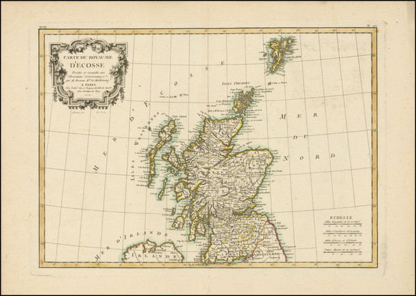 43-Scotland Map By Rigobert Bonne