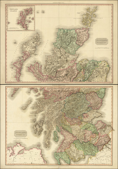 52-Scotland Map By John Pinkerton