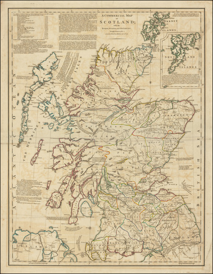 92-Scotland Map By James Knox