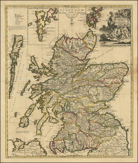 56-Scotland Map By John Senex