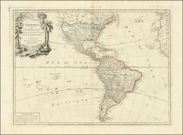 1-Pacific Northwest and America Map By Paolo Santini / Giovanni Antonio Remondini