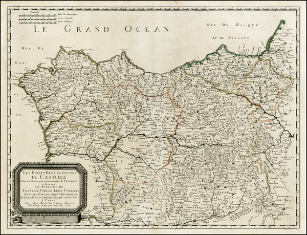 95-Spain Map By Nicolas Sanson