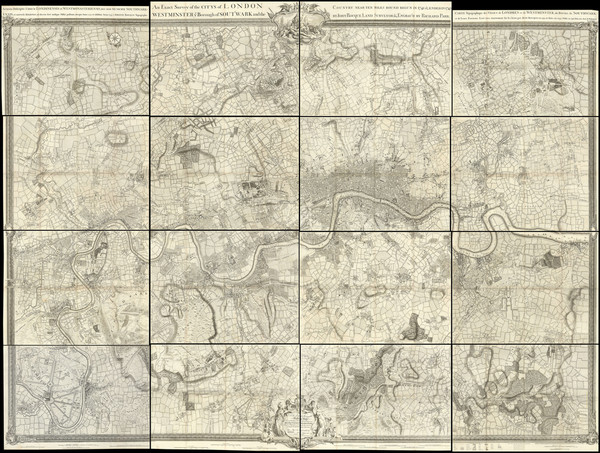 4-London and Atlases Map By John Rocque