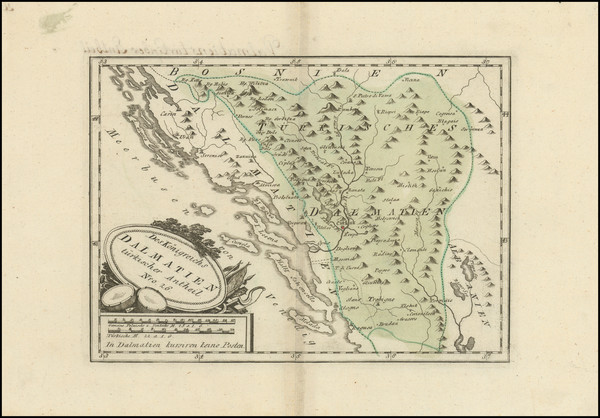 10-Croatia & Slovenia Map By Franz Johann Joseph von Reilly