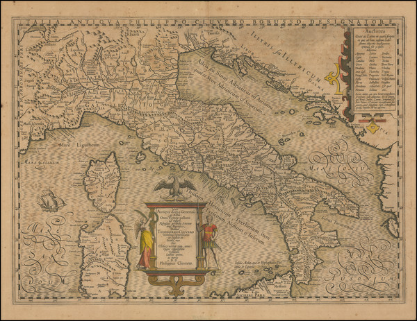 76-Italy Map By Jodocus Hondius