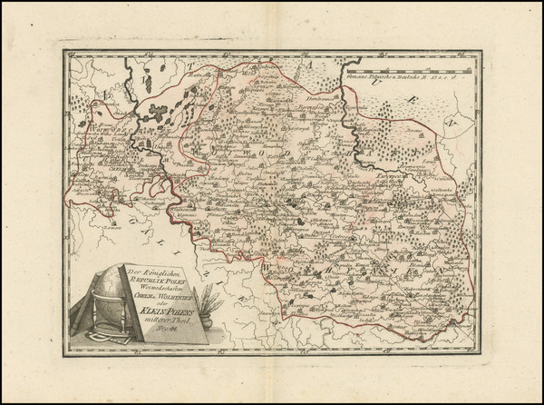 55-Poland and Ukraine Map By Franz Johann Joseph von Reilly