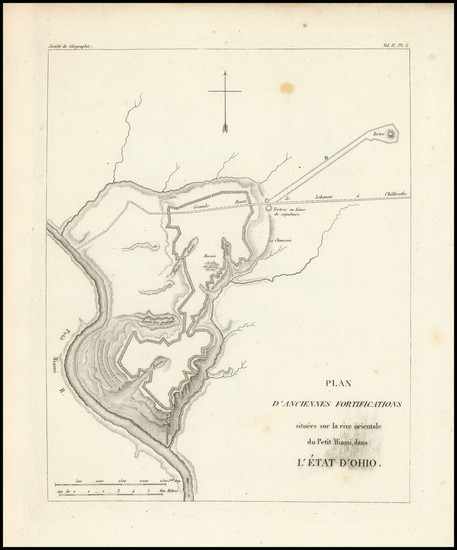 79-Ohio Map By Societe de Geographie de Paris