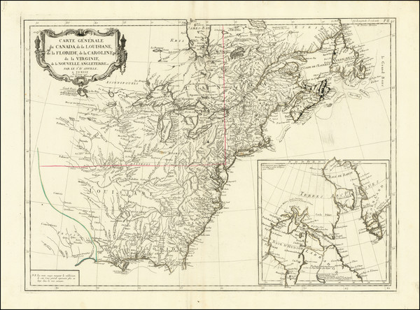 68-United States, South, Southeast, Midwest, American Revolution, Canada and Eastern Canada Map By