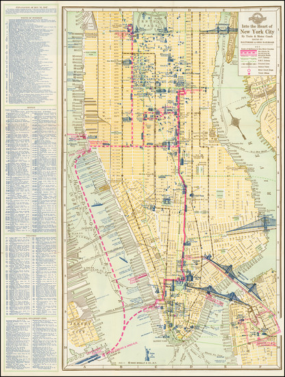 98-New York City Map By Rand McNally & Company