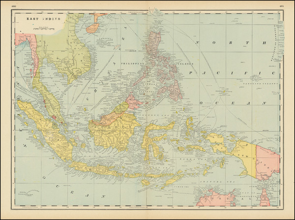 82-Southeast Asia, Philippines, Indonesia and Thailand, Cambodia, Vietnam Map By John W. Iliff &am