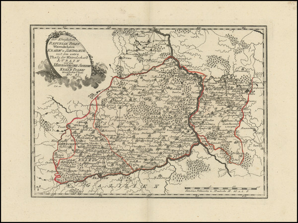 4-Poland Map By Franz Johann Joseph von Reilly