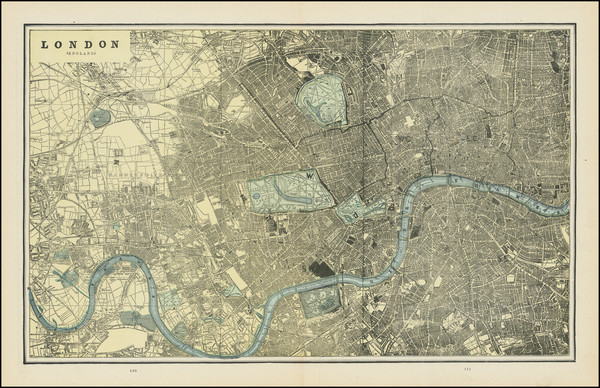 62-London Map By George F. Cram