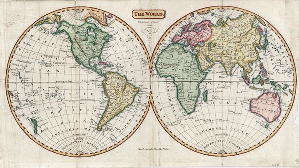 15-World and World Map By Aaron Arrowsmith  &  Samuel Lewis