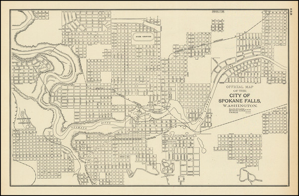 69-Washington Map By George F. Cram