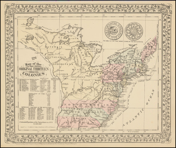 73-United States Map By Samuel Augustus Mitchell Jr.