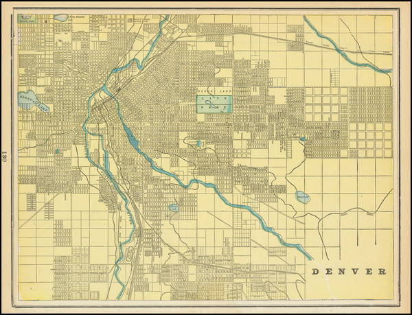 4-Colorado and Colorado Map By George F. Cram