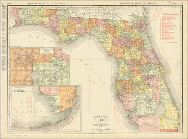 14-Florida Map By Rand McNally & Company