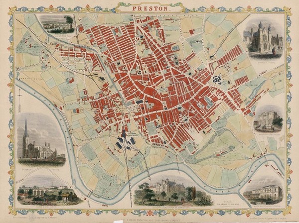 75-England and British Counties Map By John Tallis