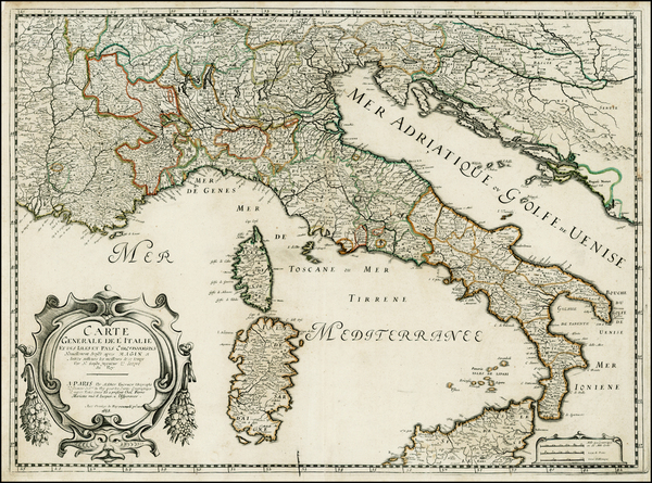 2-Italy and Balearic Islands Map By Nicolas Sanson