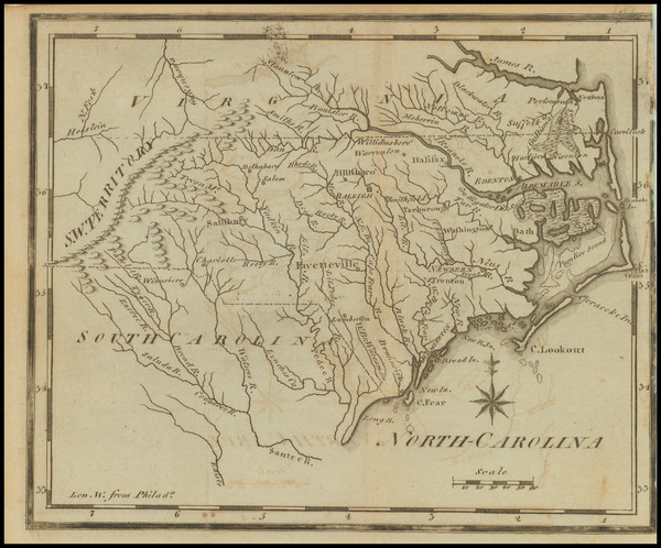 70-North Carolina Map By Joseph Scott