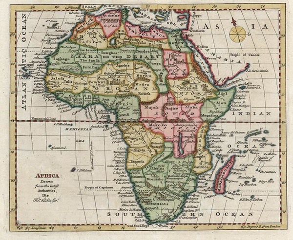 19-Africa and Africa Map By Thomas Kitchin