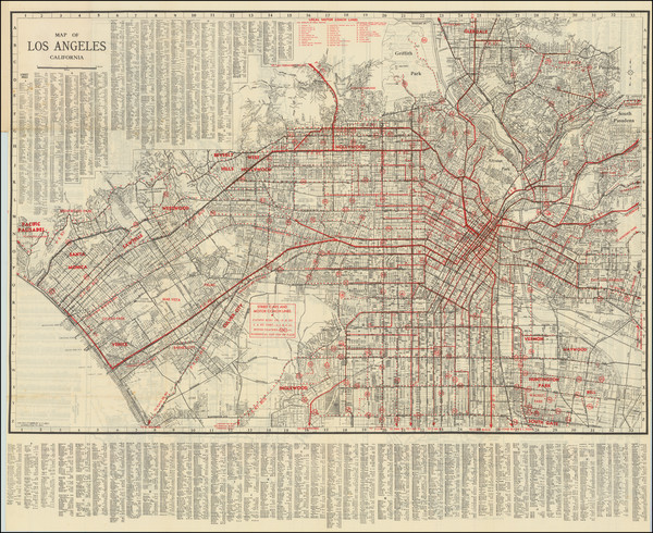 34-Los Angeles Map By E.F. Hill
