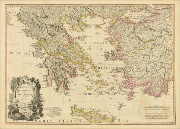 100-Turkey, Turkey & Asia Minor and Greece Map By William Faden