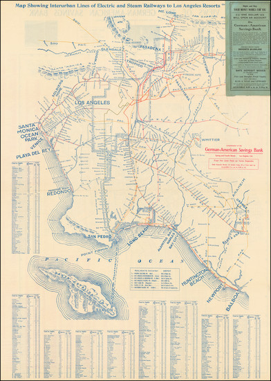 92-Los Angeles Map By Amos News Co. 