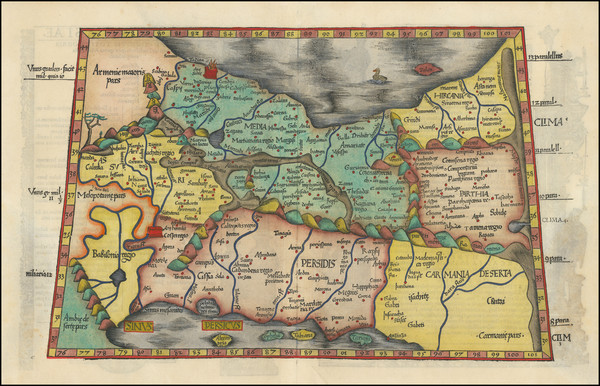 60-Central Asia & Caucasus, Persia & Iraq and Turkey & Asia Minor Map By Lorenz Fries