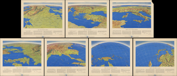 9-World and World War II Map By Remington Rand Inc. 