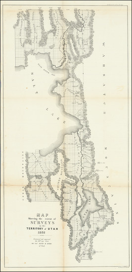 2-Utah and Utah Map By U.S. Surveyor General