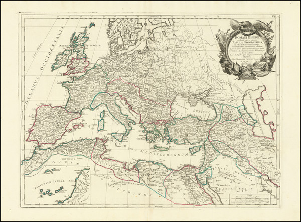 48-Europe Map By Paolo Santini / Giovanni Antonio Remondini