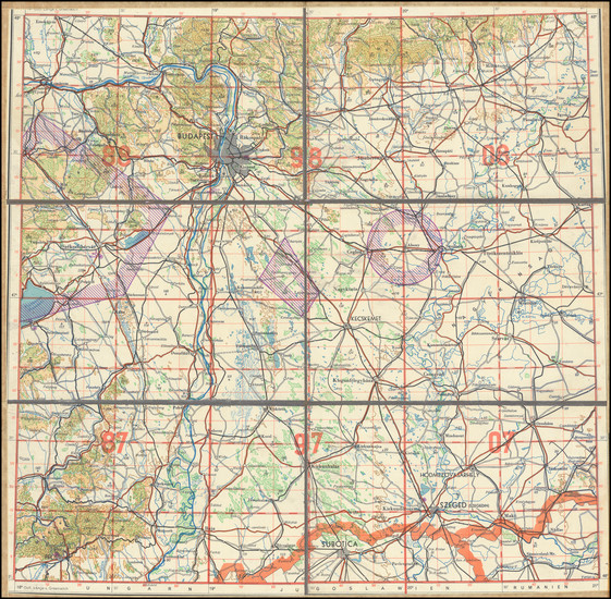 69-Hungary Map By Anonymous