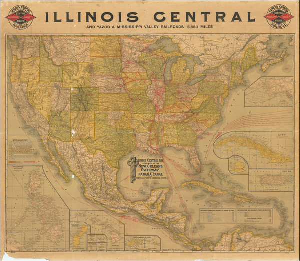 99-United States Map By Poole Brothers