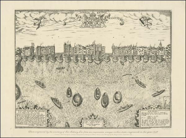 97-London Map By John Norden / London Topographical Society