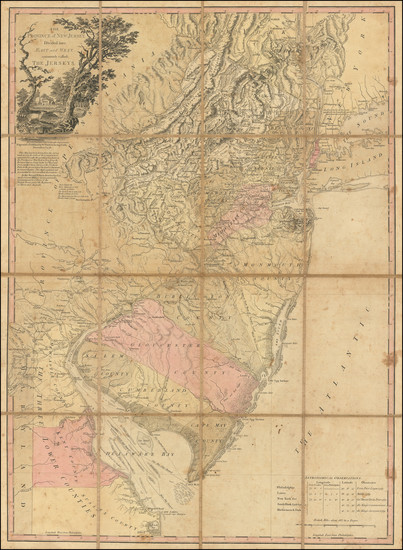 4-New Jersey and American Revolution Map By William Faden