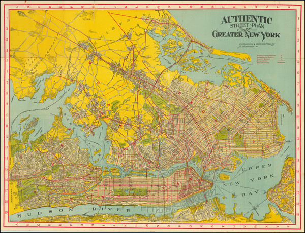 16-New York City Map By A. Humitsch