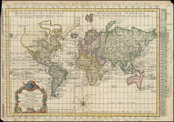 28-World Map By Etienne Andre Philippe de Pretot