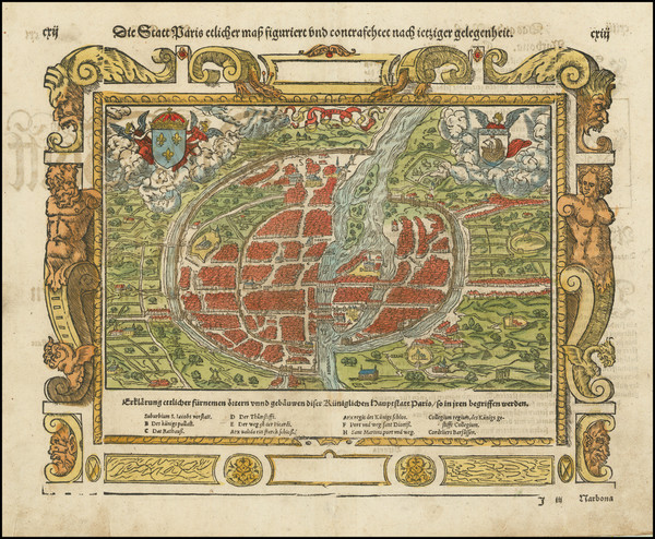 20-Paris and Île-de-France Map By Sebastian Munster