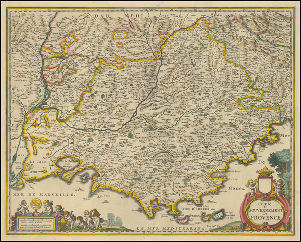 18-Sud et Alpes Française Map By Jan Jansson