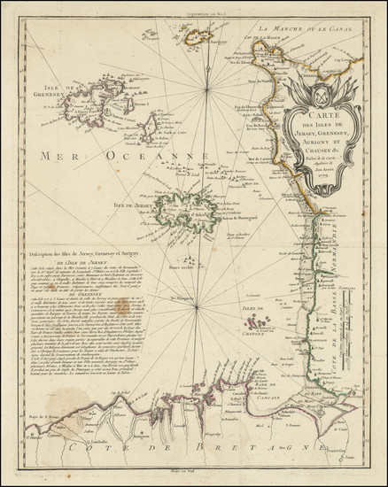 10-Bretagne and Normandie Map By Joseph Avery / Anonymous