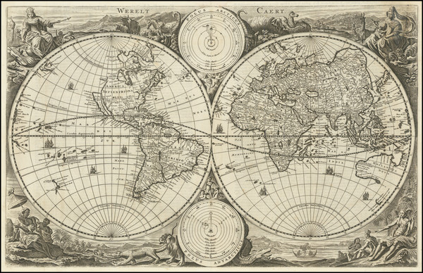 96-World and California as an Island Map By Daniel Stoopendahl