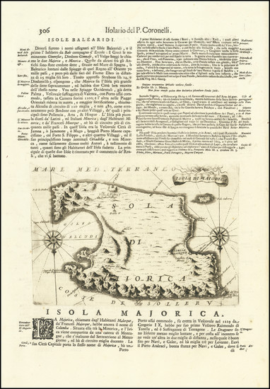 2-Balearic Islands Map By Vincenzo Maria Coronelli