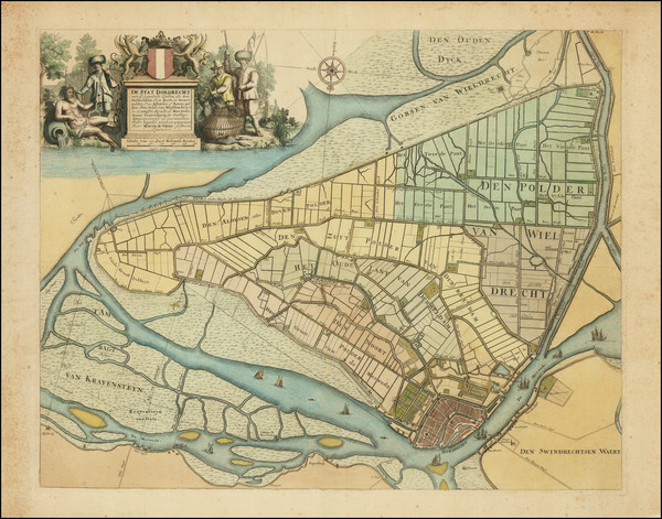 89-Netherlands Map By Mattheus van Vries  / Mattheus van Nispen